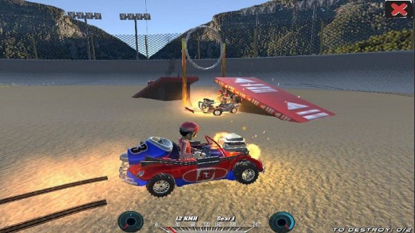 Demolition Cartoon Car Crash Derby Online Game