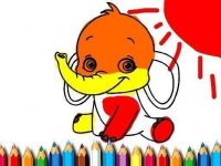 Elephant Coloring Book Online Game