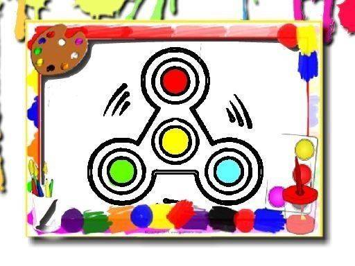 Fidget Spinner Coloring Book Online Game