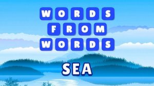 Sea Letters Word Challenge