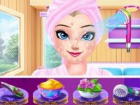 Ice Princess Holiday Spa Relax - Facial Spa Game