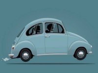 Vintage Auto Coloring Art