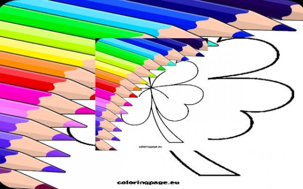 4 Leaf Clover Coloring Page Online Game