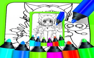 Anime Coloring Pages For Kids - Free Online Coloring Game