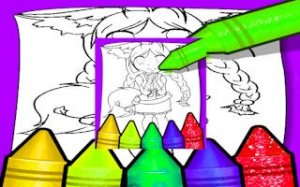 Anime Fox Coloring Book
