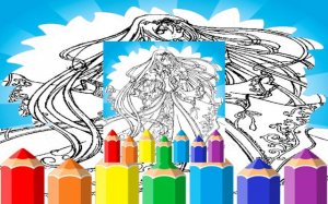 Anime Princess Coloring Book Game Online