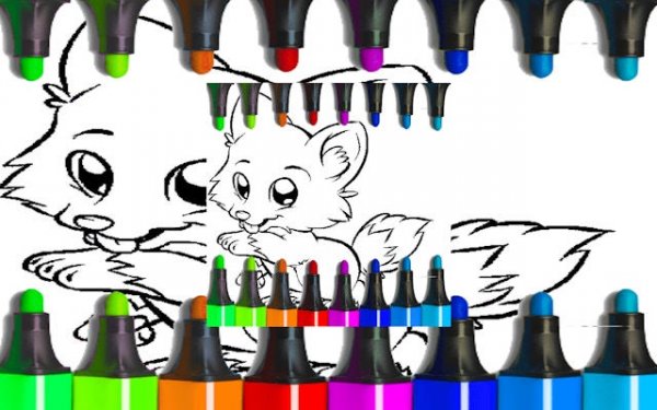 Cute Anime Animals Coloring Pages Online Game