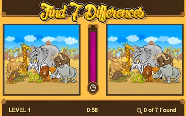 Find 7 Differences: Spot the Difference Puzzle Game