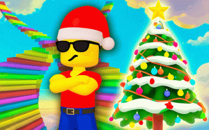 Obby - Save the New Year: Parkour Challenge Online Game