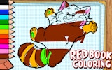 Red Coloring Book: Cartoon Art & Draw Game Online
