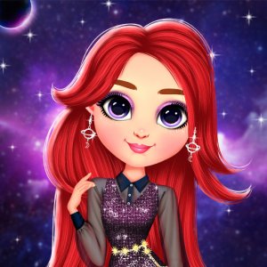 Rainbow Girls Space Core Aesthetic Dress Up Game