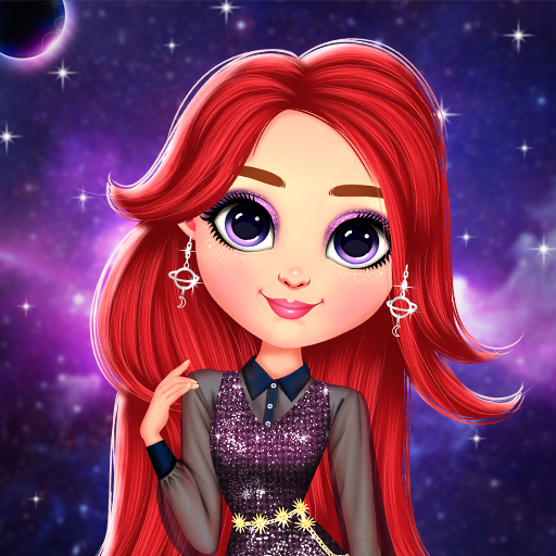 Rainbow Girls Space Core Aesthetic Dress Up Game